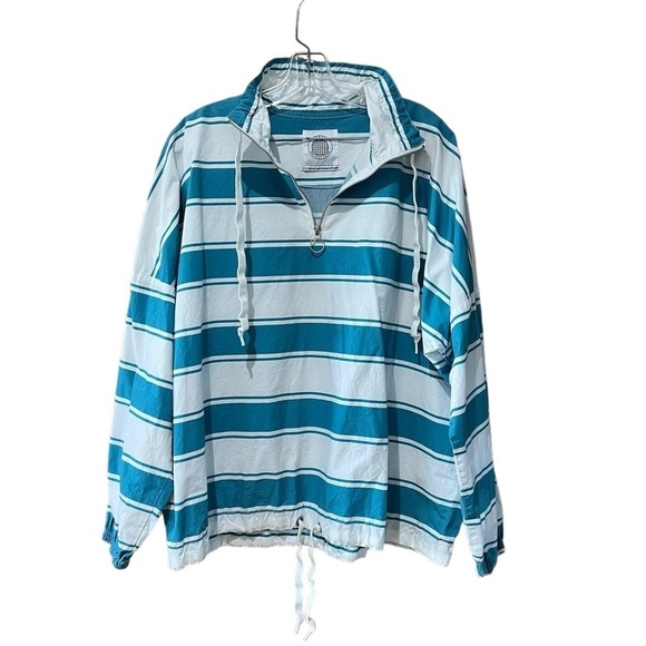 Urban Outfitters Striped Pullover Jacket Medium - Picture 4 of 7